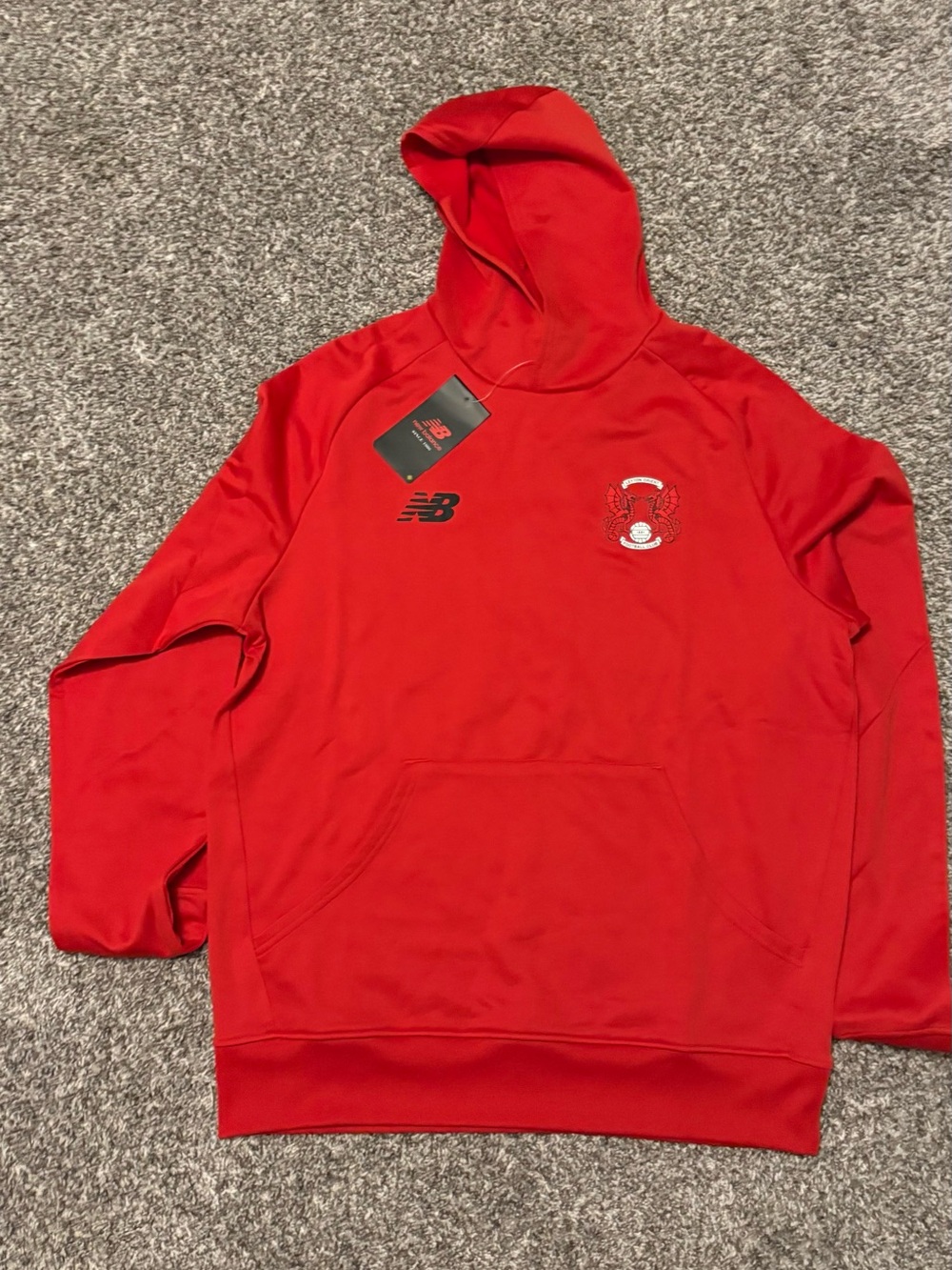 New Balance Men’s Red leyton orient Fc (London) soccer Hoodie Sweatshirt